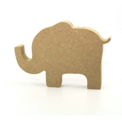 Cute Freestanding MDF Elephant