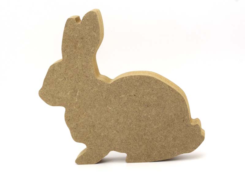 14.5cm Rabbit Bunny Freestanding MDF Lorna Jayne