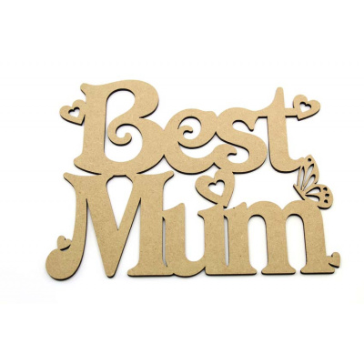 Best Mum Mdf Plaque