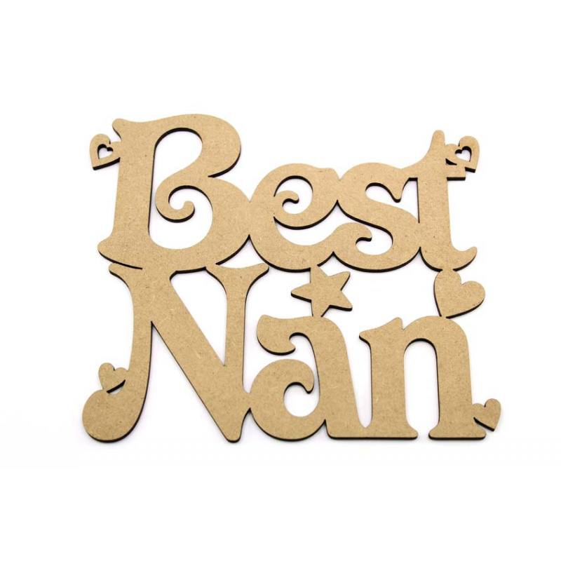 Best Nan MDF Plaque