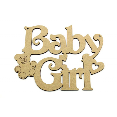 Baby Girl mdf sign