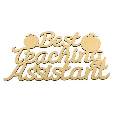 Best Teaching Assistant MDF Plaque