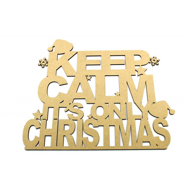 Keep Calm Its Only Christmas Sign