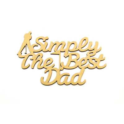 Simply The Best Dad - Golf Plaque