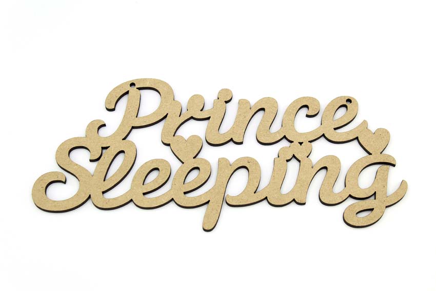Prince Sleeping MDF Plaque