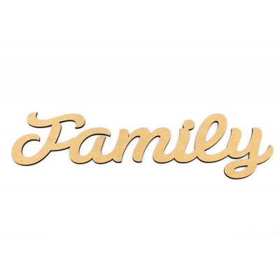 Family Script Word MDF