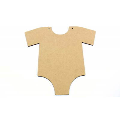 Baby Vest Shape MDF Plaque