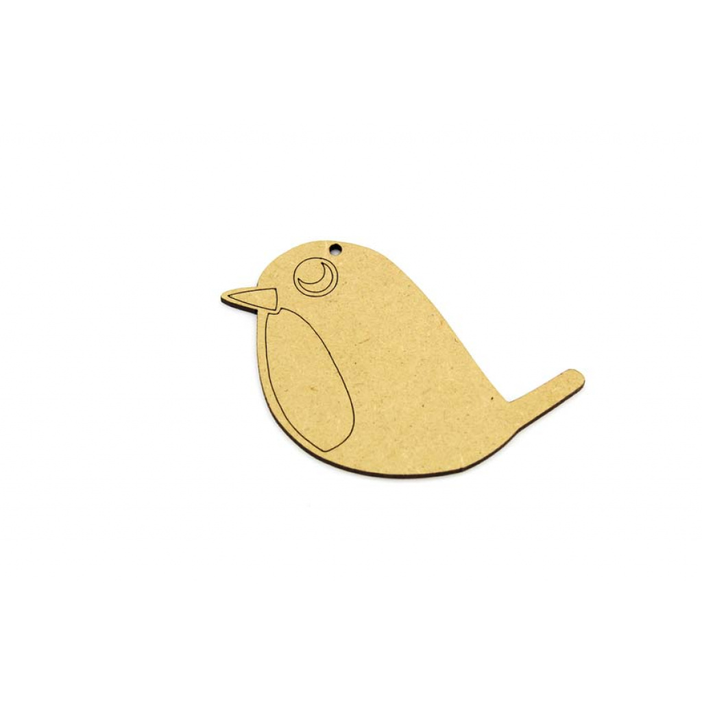 Mdf Robin Hanging Decoration/Tag