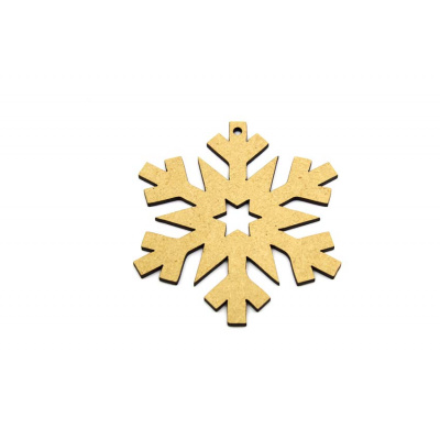 Snowflake Hanging Decoration/Tag MDF