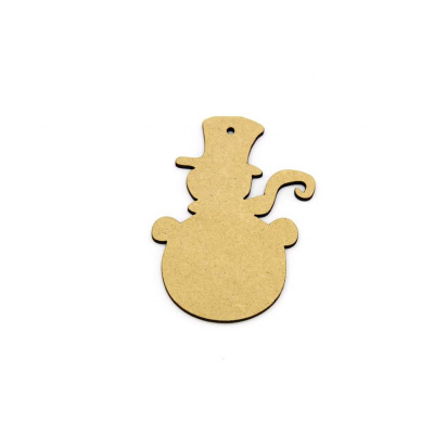 MDF Snowman Hanging Decoration/Tag