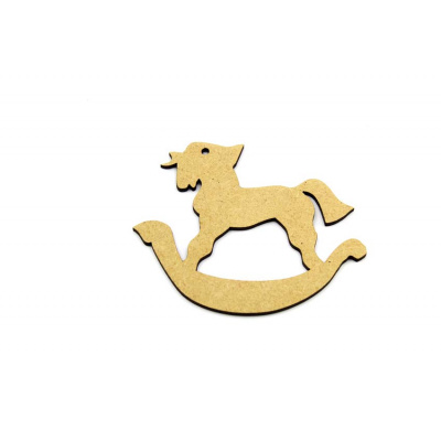 Rocking Horse MDF Hanging Decoration/Tag