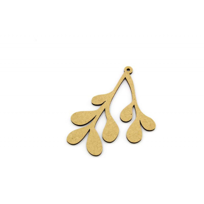 Mistletoe MDF Hanging Decoration/Tag