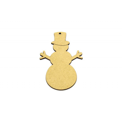 MDF Snowman Hanging Decoration/Tag