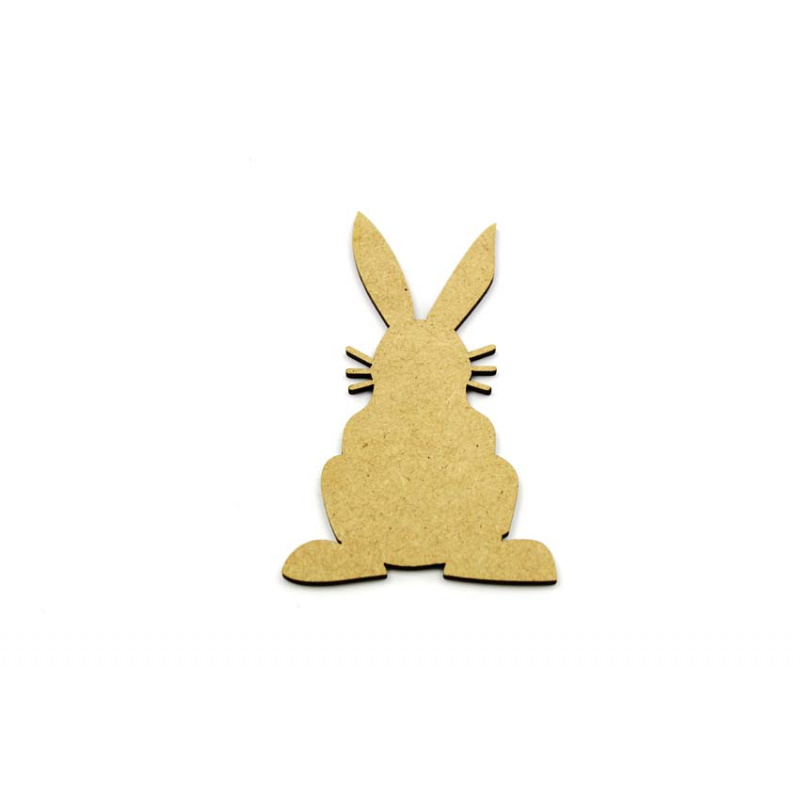 Rabbit Bunny Cute mdf with whiskers