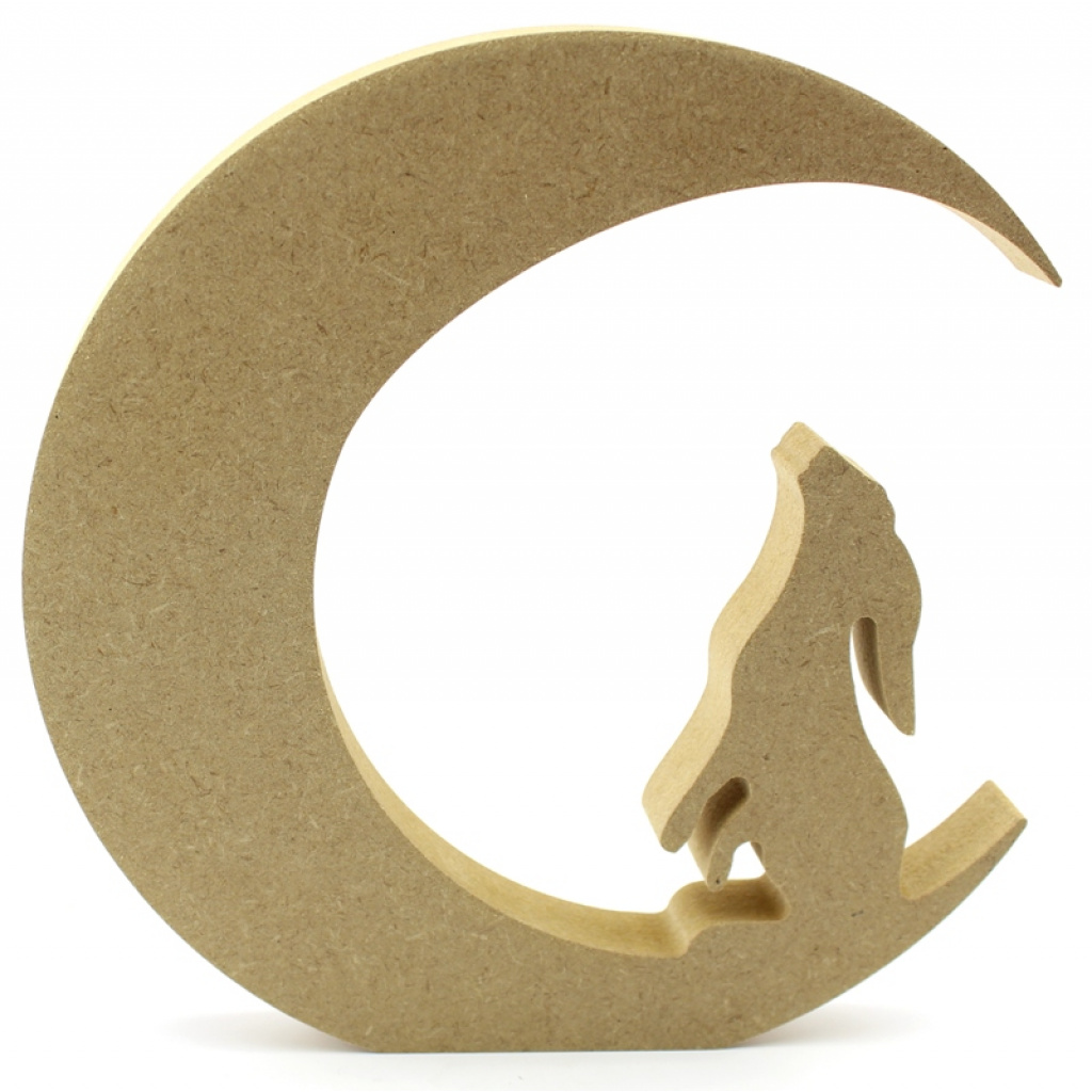 Moon Gazing Hare 18mm Freestanding MDF