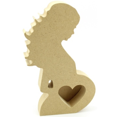 Scan Picture Frame - Pregnant Lady 18mm MDF