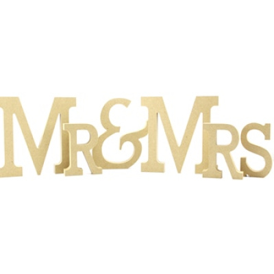 Mr & Mrs Freestanding MDF Letters