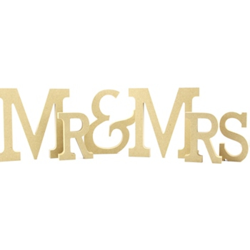 Mr & Mrs Freestanding MDF Letters
