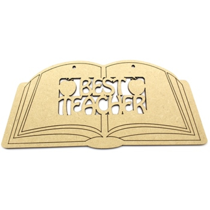 Best Teacher Open Book Teacher Gift MDF