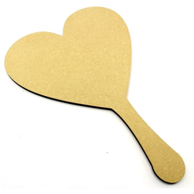 Heart Shaped Paddle - Ideal Wedding Sign Mdf