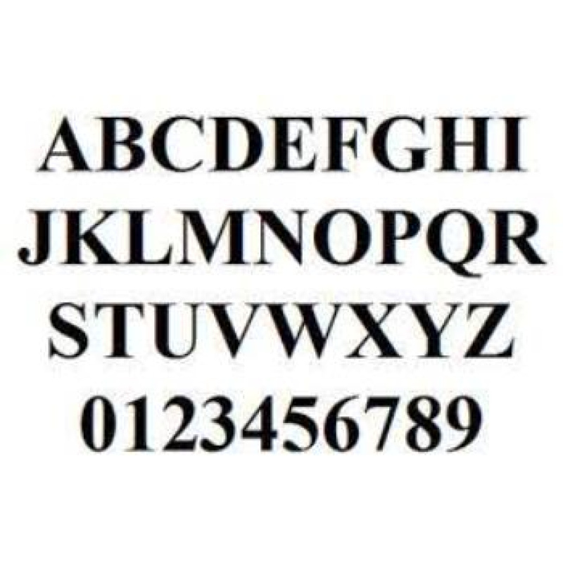Times New Roman Bold Wood Numbers