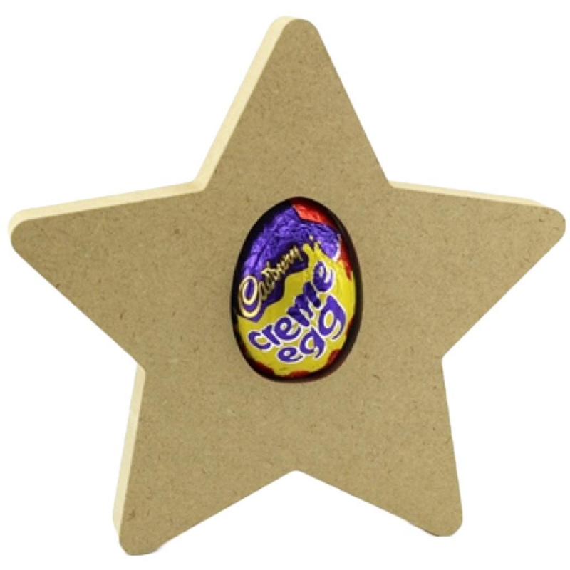 Creme Egg Holder - Star Freestanding MDF