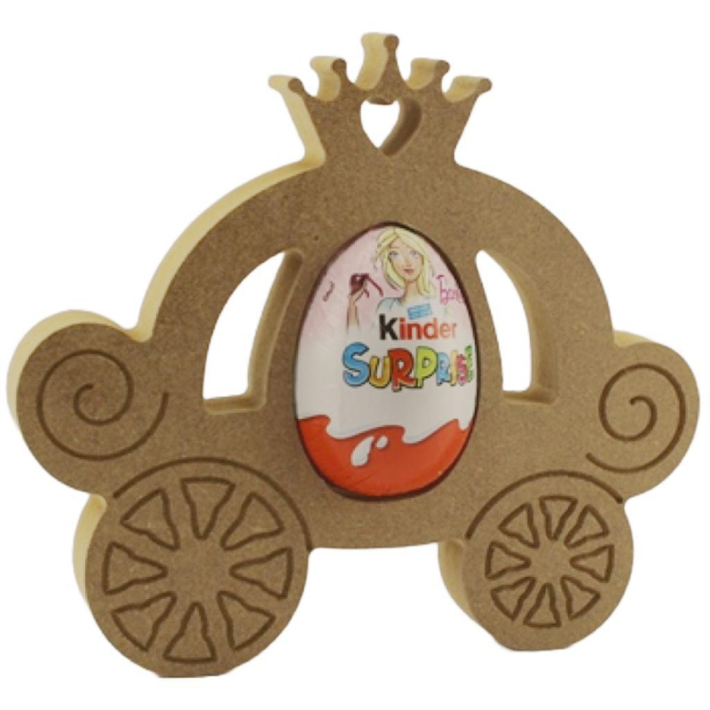 Kinder Egg Holder - Princess Carriage Freestanding MDF