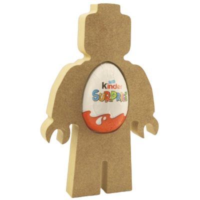 Kinder Egg Holder Brick Man Freestanding MDF