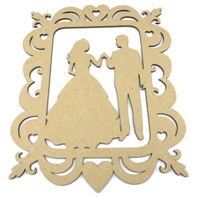 Bride and Groom Wedding Frame Plaque