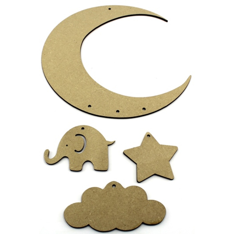 Dream Catcher - Mobile Moon with Elephant