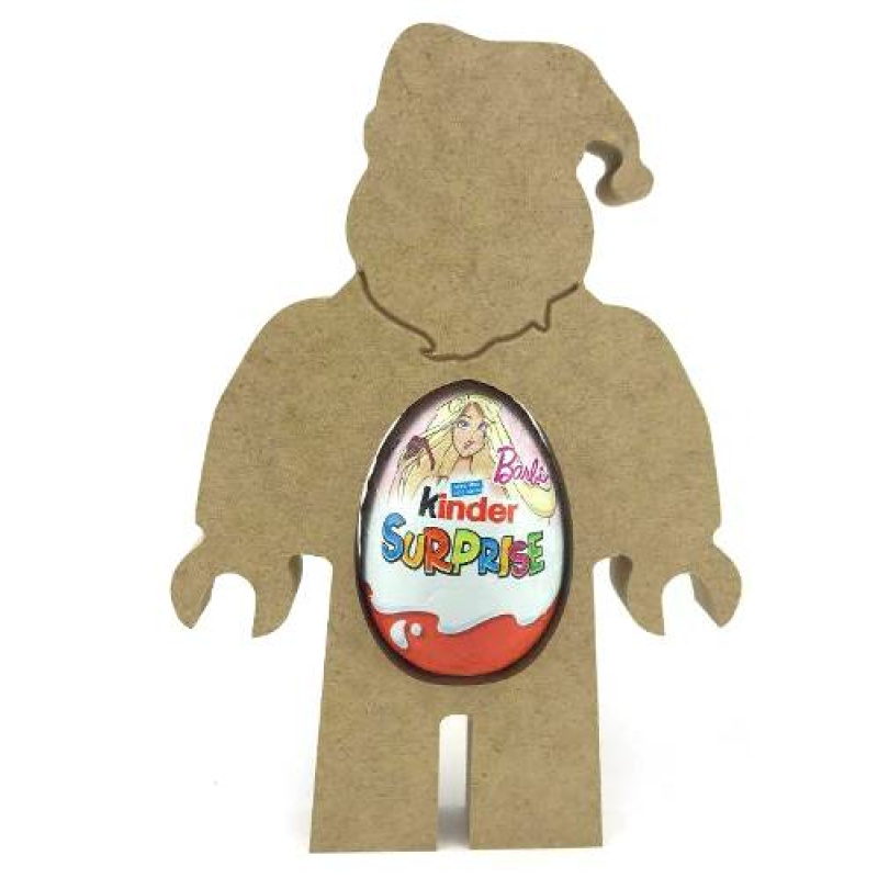 Kinder Egg Holder - Santa Brick Man Freestanding MDF