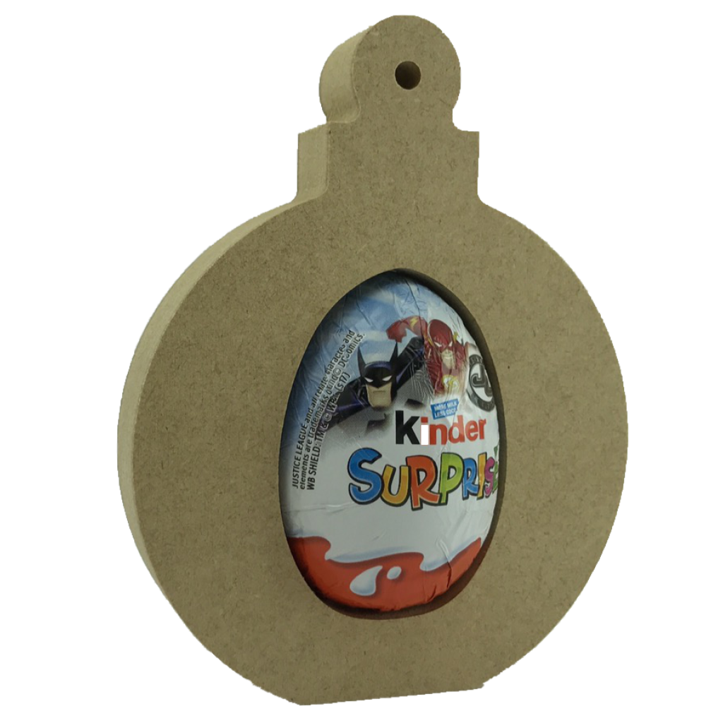 Kinder Egg Holder - Christmas Bauble Freestanding MDF