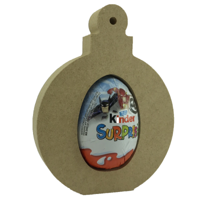 Kinder Egg Holder - Christmas Bauble Freestanding MDF