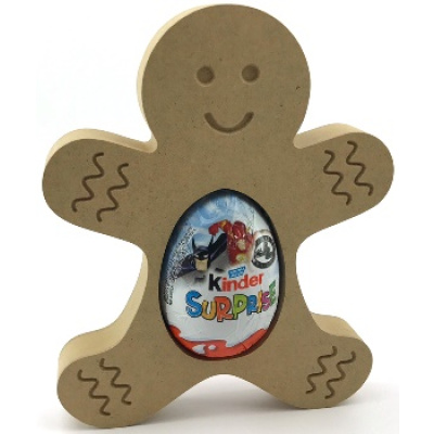 Kinder Egg Holder - Gingerbread Man Freestanding MDF