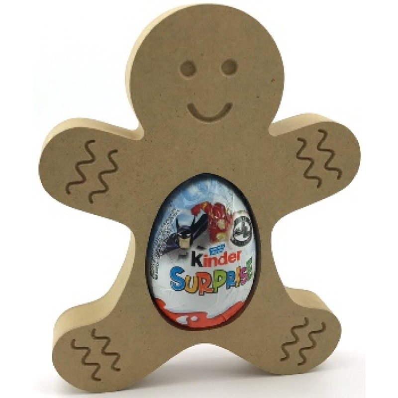 Kinder Egg Holder - Gingerbread Man Freestanding MDF