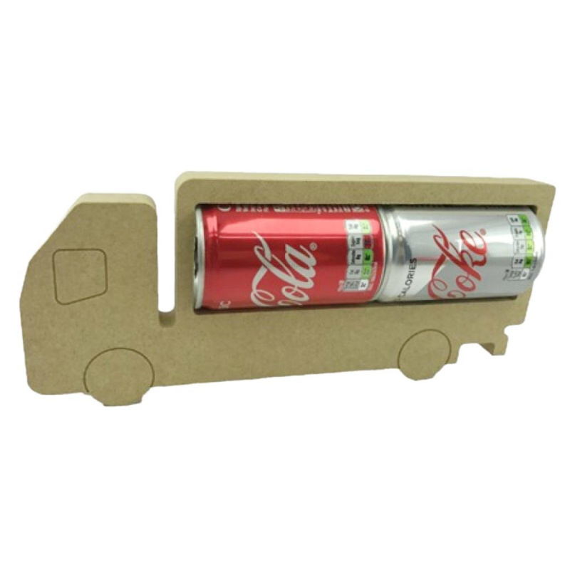 Two Mini Cans Holder Truck - Freestanding MDF