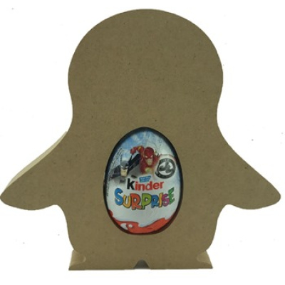 Penguin Kinder Egg Holder (plain)- Freestanding MDF
