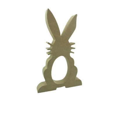 Kinder Egg Holder Bunny Rabbit with Whiskers Freestanding MDF