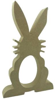 Kinder Egg Holder Bunny Rabbit with Whiskers Freestanding MDF