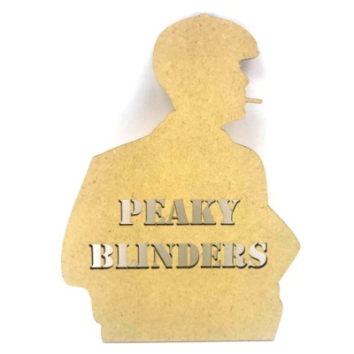 Peaky Blinders Mdf Plaque - Smoking Man Silhouette