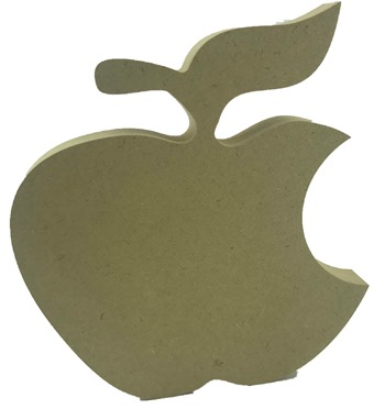 Apple 15cm freestanding 18mm mdf With a Bite Cutout