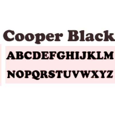 4mm MDF 7cm Cooper Black Font Letters
