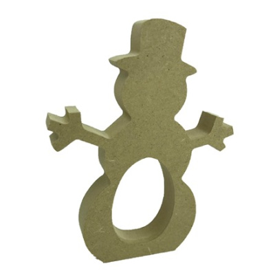 Kinder Egg Holder Snowman Freestanding MDF Pack of 10