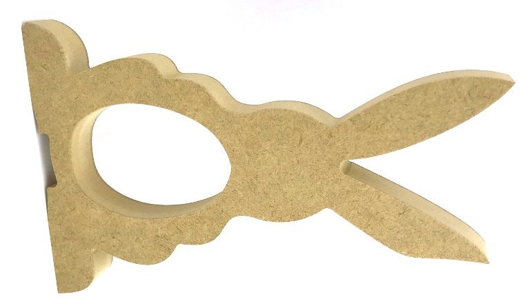 Kinder Egg Holder Pack of 10 Tall Rabbit Bunny Freestanding MDF