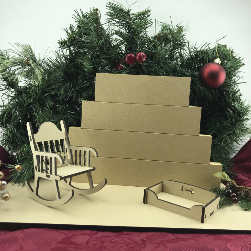Christmas In Heaven MDF Remembrance Set