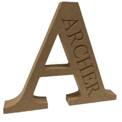 Engraved Georgian Font Letter Freestanding