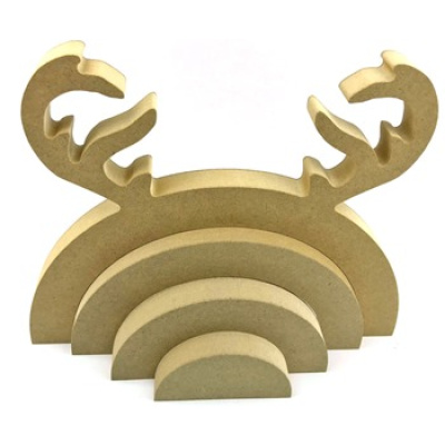 Reindeer Antler Stacking Rainbow MDF 18mm (A)