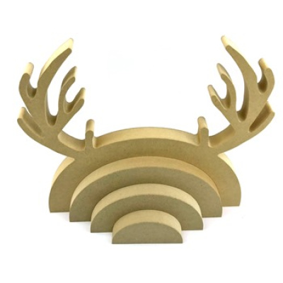 Reindeer Antler Stacking Rainbow MDF 18mm (C)