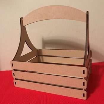 basket plain edge MDF Basket Crate With Plain Edge