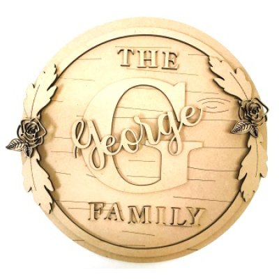 Personalised MDF Family Plaque Sign
